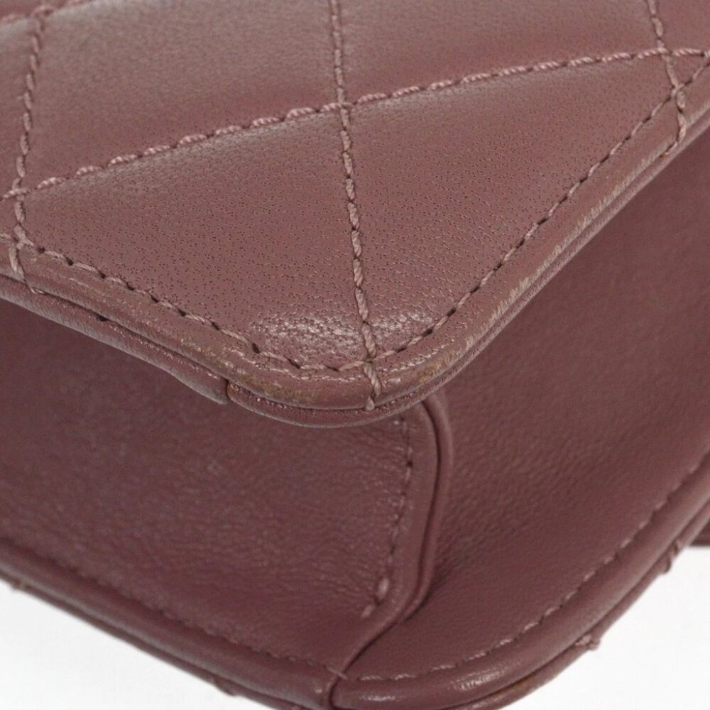 Chanel Purple Lambskin Beauty Lock Flap Bag - Picture 3 of 7